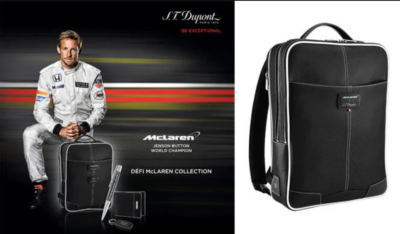 New S.T. Dupont McLaren Black Defi Laptop Backpack Retail $1400.00 