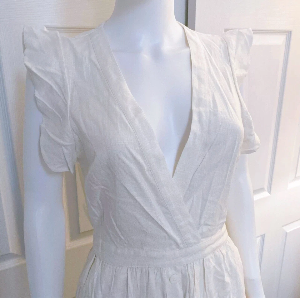 Vestido blanco roto Avec Les Filles ($108) Foto 3 de 4