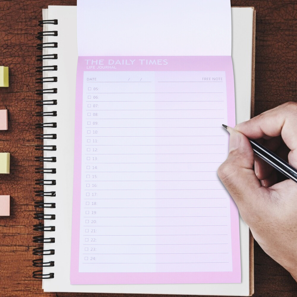 2pcs Schedule Calendar Planner Daily Schedule Sheet Student Weekly