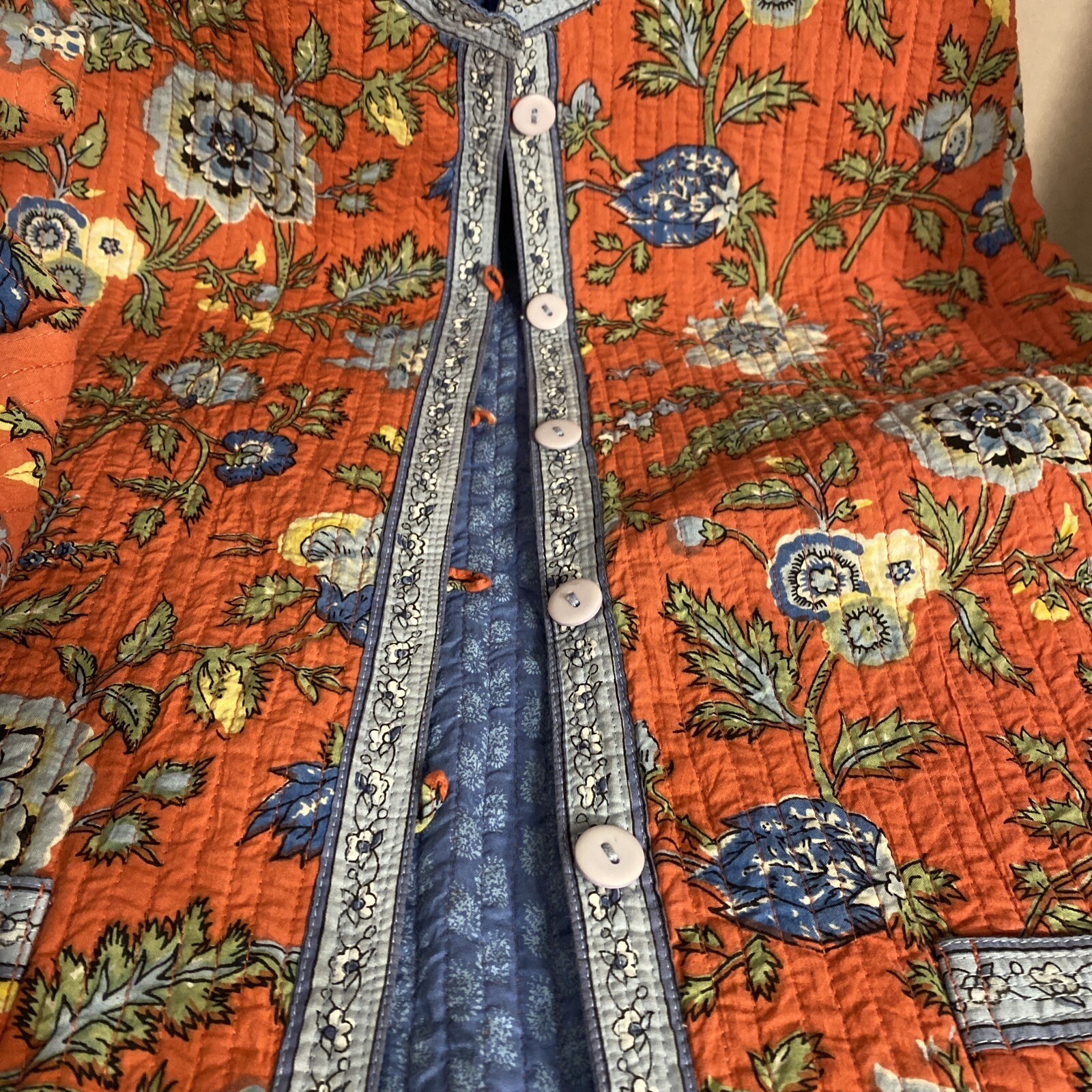 Appleseeds Reversible Flower Jacket Lightweight S… - image 3