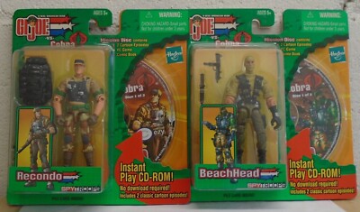 G.I. Joe Vs. Cobra Spy Troops Recondo BeachHead CD Rom Mission Disk Hasbro READ
