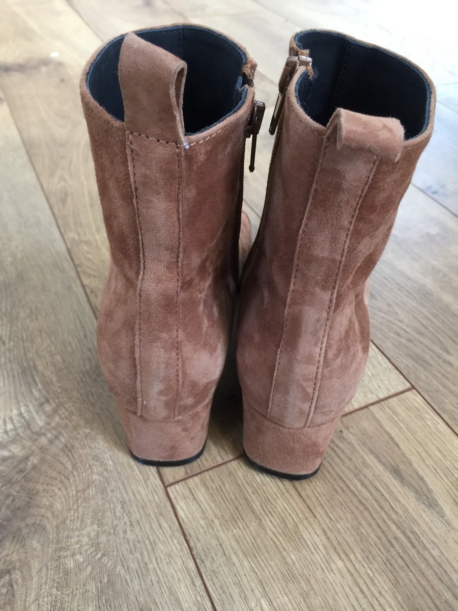 NEW CAREL FOR JCREW ESTIME SUEDE BOOTS SIZE 36 BEIGE CAMEL F7117