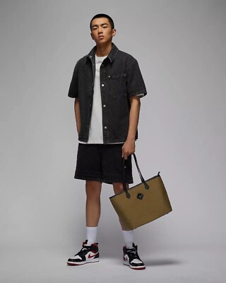 Size 17L - Nike Air Jordan Icon Tote Bag Light Olive MM0950-G16 