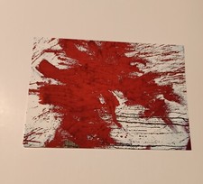 HERMANN NITSCH  POSTCARD FIRMATA DAL MAESTRO SUL RETRO.