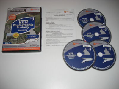 VFR SCENERY Generation X Vol 2 Central England Mid Wales Version 3 Stück Add-On FSX