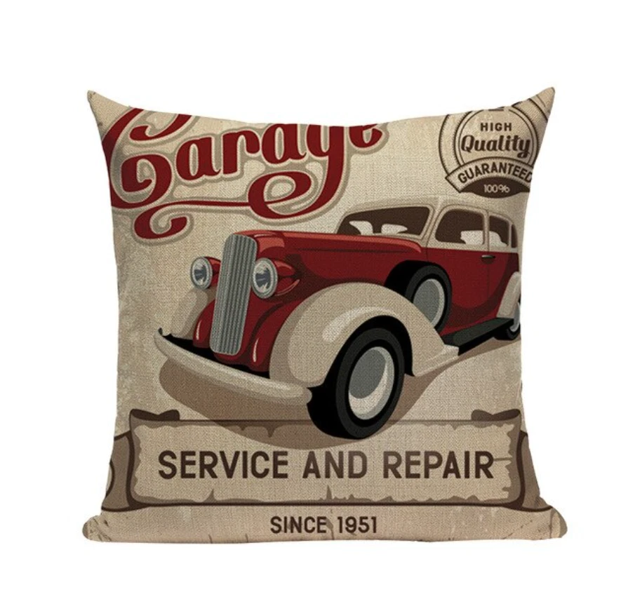 Vintage top car pillow