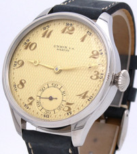 Stupenda Unione Svizzera S.A. Soleure JUMBO ANTICO OROLOGIO DA POLSO Mariage 1920 circa