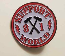 Metal Pin Badge Support 81 Crew Outlaw Angels 1% Hells Bikers on Jacket Vest Hat