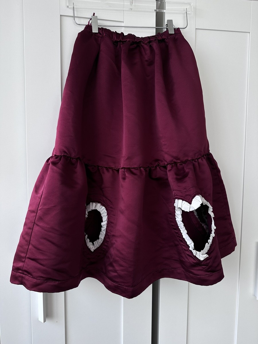 Comme des Garçons GIRL Heart Ruffled Tiered Cutout Skirt | eBay