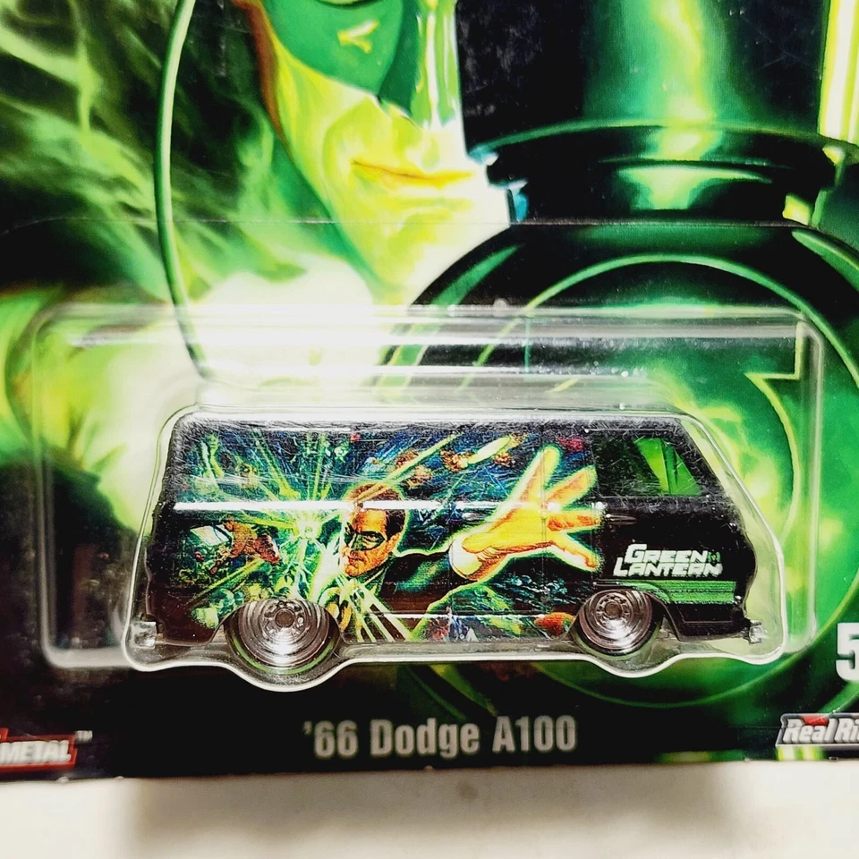 Dodge A100 5/5 Diecast Car Pop Culture 2017 Hot Wheels DC Green Lantern 66 Foto 4 de 4