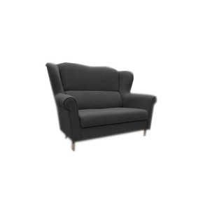 Détails Sur Canapé Salon Relax Noveau Scandinave 2 Places Pieds En Bois Silabella Gris Foncé