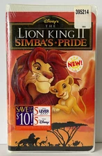 Disney's The Lion King II Simba's Pride (VHS 1998) Clamshell Brand New/Sealed