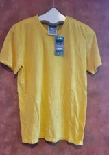 NWT Jungmaven Basic Tee T-shirt Shirt Men's M Unisex Sunshine Yellow Hemp Cotton