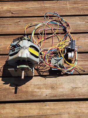 Maytag Electric Dryer Motor, 1/4 H.P., 115 Volt, Wire Harness and