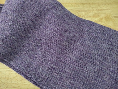 SMARTWOOL Longview Scarf 100% Wool Heather Purple with Fringe 84" Long - Picture 4 of 4