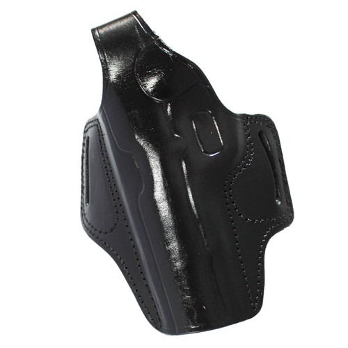 Handmade Leather OWB Carry Two Slot Thumb Break Holster For Pistols - Picture 25 of 61