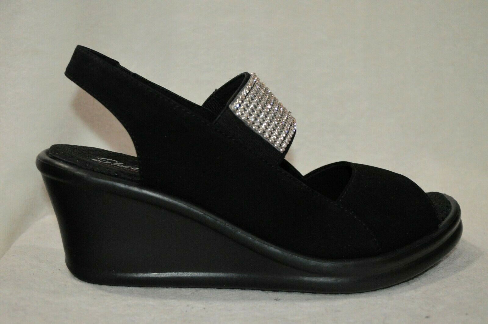 women's rumblers sparkle on wedge sandal