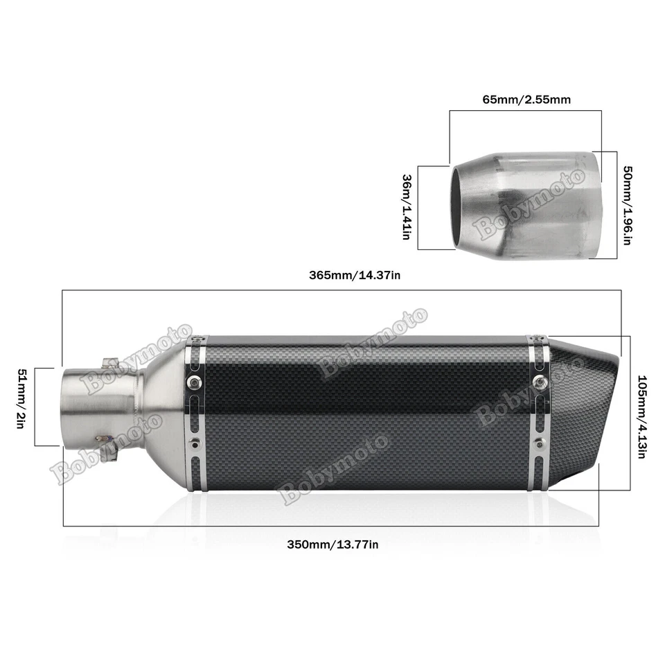Sistema de silenciador de escape completo tubo de enlace colector para Yamaha MT09 FZ09 2014-2020 Foto 2 de 4