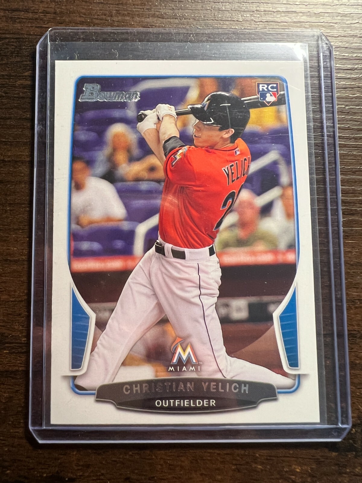 A90,335 - 2013 Bowman Chrome Draft #40 Christian Yelich RC