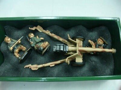 WOW EXTREMELY RARE King & Country WS018 Pak 40+ 3 Waffen SS Crew Stalingrad BNIB