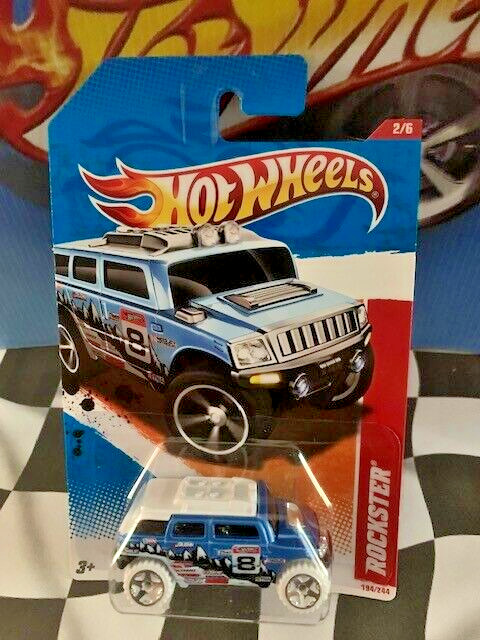 Hot Wheels 2011 HW Thrill Racers Ice 2/6 194 Rockster Jeep BLUE OR5SP