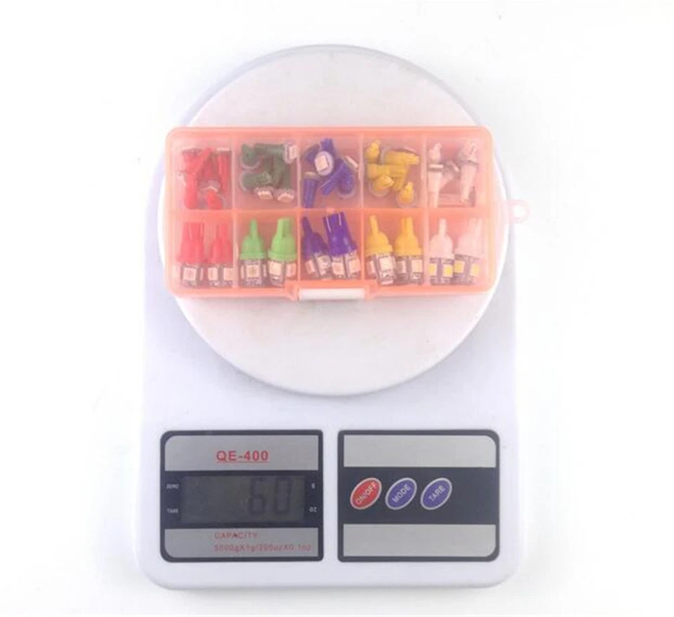 Car LED Dashboard Instrument Light Bulb Auto Accessories T5 T10 LED 5050 SMD - Image 3 of 4