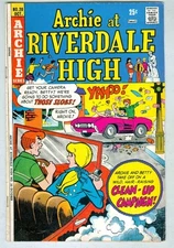 Archie at Riverdale High #20 October 1974 VG Clean-up Campaign  