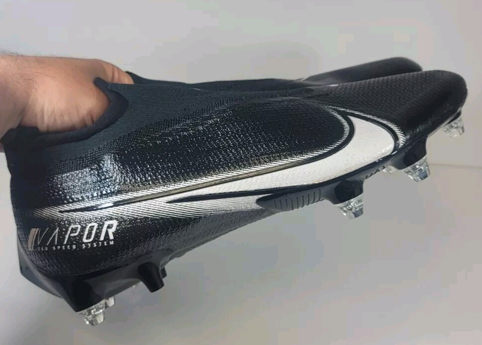 Nike Vapor Edge 360 Elite Flyknit Detachable Spike Black White Mens Size 14W NEW Nike Mens 14 W Vapor Edge Elite 360 Detachable Spike  main image 3