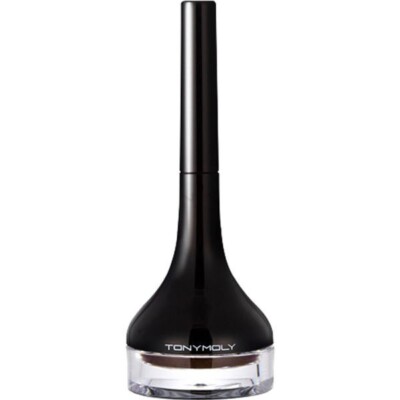 White Gel Eyeliner Long Brush No. 2 Brown TONYMOLY Makeup K-Beauty