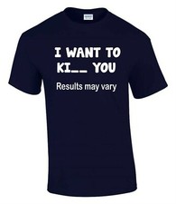 I Want to Kill or Kiss You Puzzle T-Shirt Funny Rude Men’s Lady's T-Shirt T0115