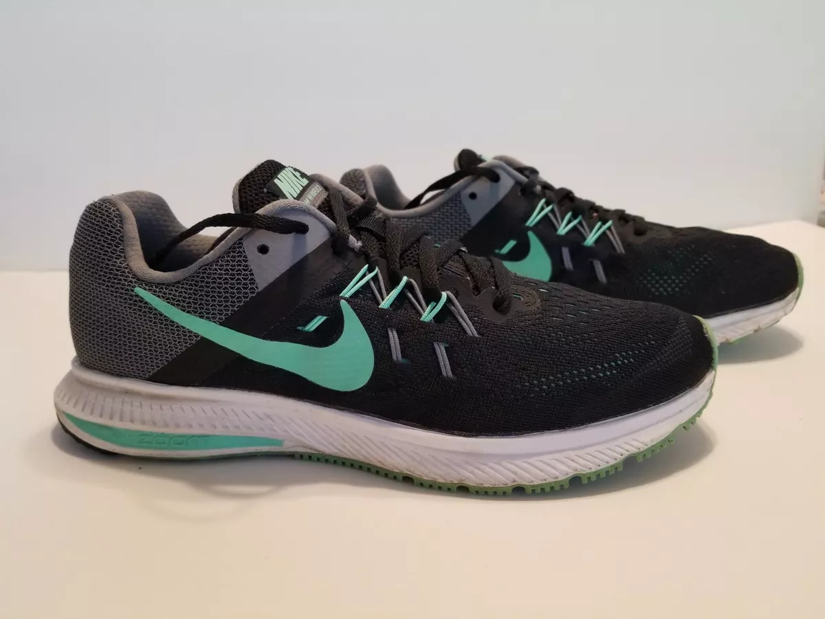 Nike Womens Zoom Winflo 2 807279 003 Running Shoes Black Turquoise