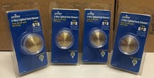Lot of 4 Leviton Rotary Dial Push On/Off 3-Way Light Dimmer Switches Clear 6684