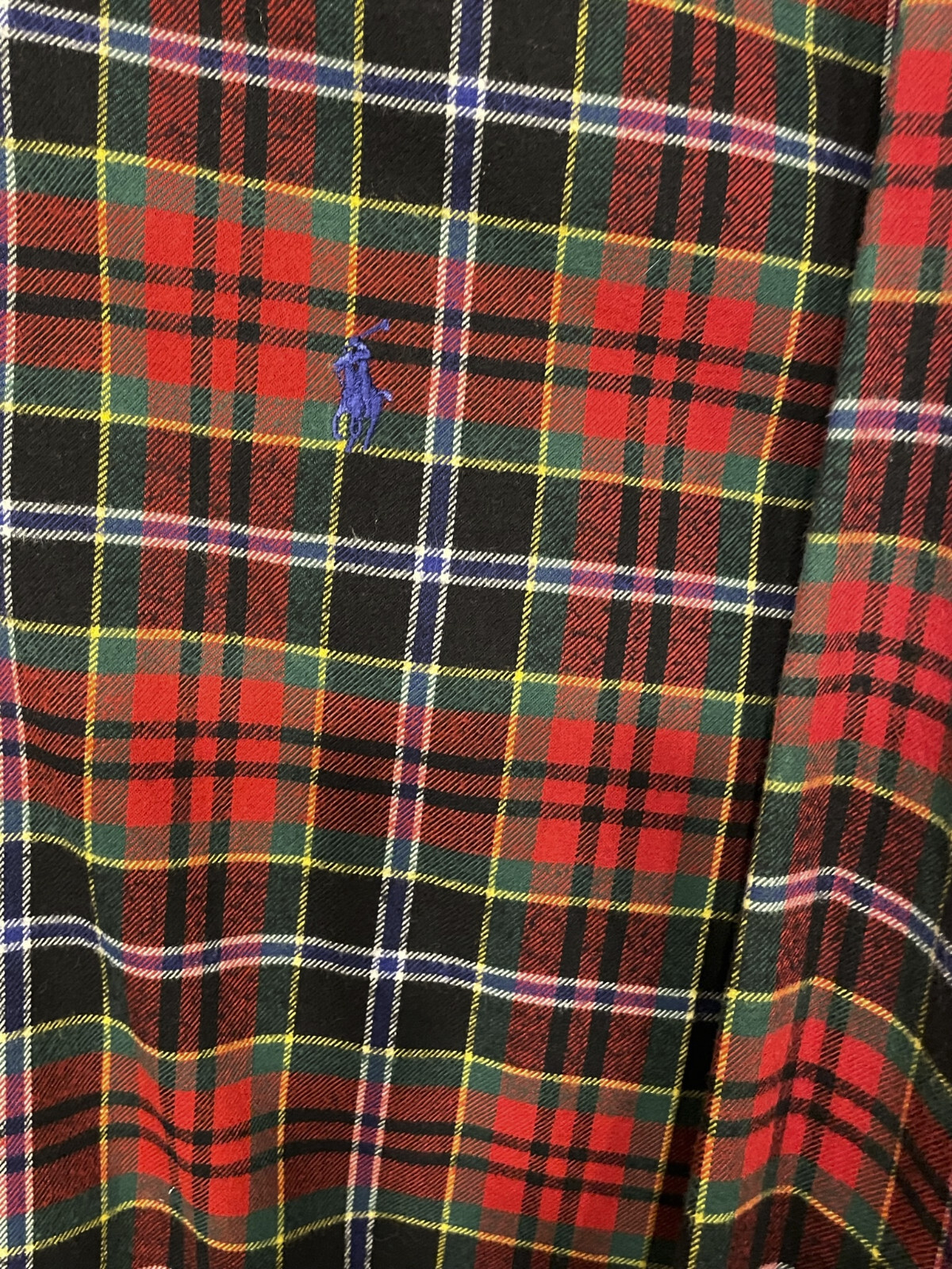 Ralph Lauren Plaid Flannel, Rare vintage long sleeve button up RL, Blake EUC image 4