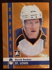 2011 - 2012 ITG David Backes Captain C Gold /50 #22 Hockey Card