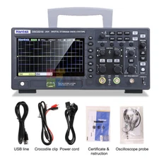 Hantek Digital Storage Oscilloscope 2CH 150Mhz 1GS/s DSO2C10+2D15 Signal Source