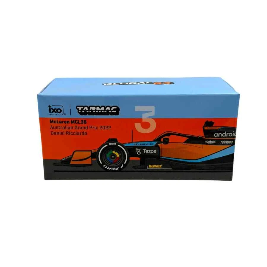 Modellino F1 Tarmac 1/64 McLaren MCL36 N.3 Daniel Ricciardo Australian Gp - Immagine 3 di 3