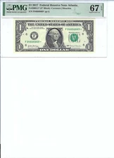 2017 $1 FRN FR3003-F* PMG 67 EPQ, Atlanta * Note S/N F04606669*!!!