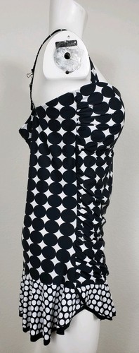 NEW Mazu Swim Womens Swimwear Plus Size 24W Stretch One Piece Black White Circle - Picture 3 of 8