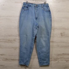 Vintage Gitano Light Wash Tapered Leg Jeans Women's VINTAGE Size 18 Average