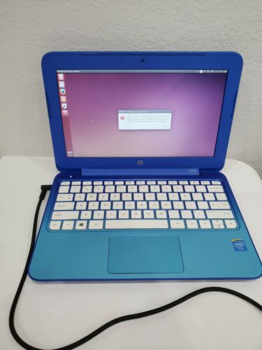 HP Stream 11-d010wm 11.6" Laptop Intel Celeron-N2840 1.8GB 28GB READ - Picture 1 of 11