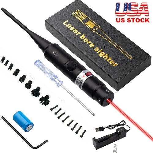 Tactical Red Laser Bore Sight for .177 to .50 Caliber Bore Sighter Red Dot Kit - Picture 3 of 11