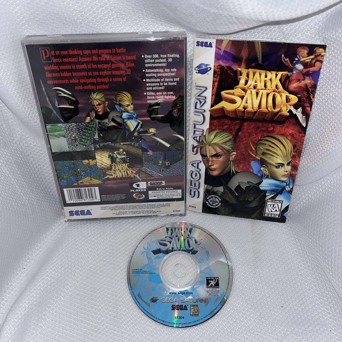 Sega Saturn Video Games Dark Savior for sale | eBay