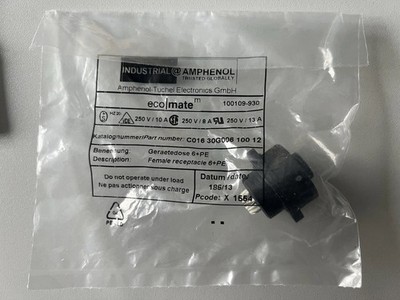 Amphenol C016 30G006 100 12   6+PE Panel-Rezeptor, IP67, NEU OVP