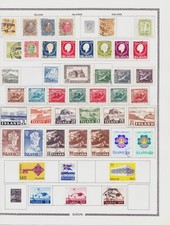 Lot de timbres Islande XXe siècle, séries paysages, faune et commémoratifs Etat+