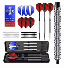 Harrows Caliber 90 Tungsten Steel Tip Darts Set 23GR BD85623 - BLACK