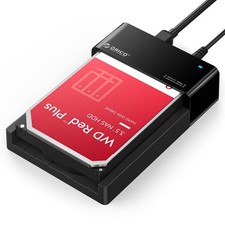 USB 3.0 to SATA Hard Drive Docking Station for 2.5" 3.5" HDD SSD Up to 24TB