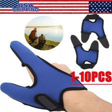 1-10× Fishing Gloves Surf Casting Finger Stall Protector Anti-Slip Saltwater