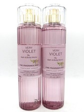 BATH  BODY WORKS VERY VIOLET FRAGRANCE MIST 8 FL OZ LOT OF 2 PCS 