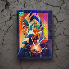 2024 Topps Chrome Galaxy Star Wars #58 Victory And Defeat Prism Refractor 51/75