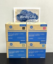 Genuine Konica TNP48 Toner Set x4 Black,Yellow,Magenta,Cyan, bizhub C3350,C3850